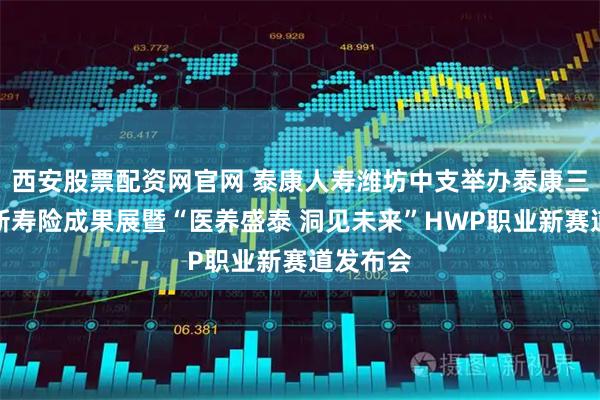西安股票配资网官网 泰康人寿潍坊中支举办泰康三十周年新寿险成果展暨“医养盛泰 洞见未来”HWP职业新赛道发布会